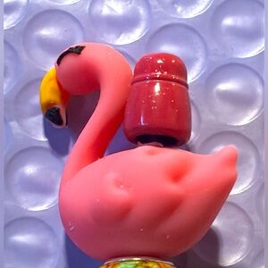 New handmade flamingo 🦩 ink 🖊️ pen. Made by my grandson